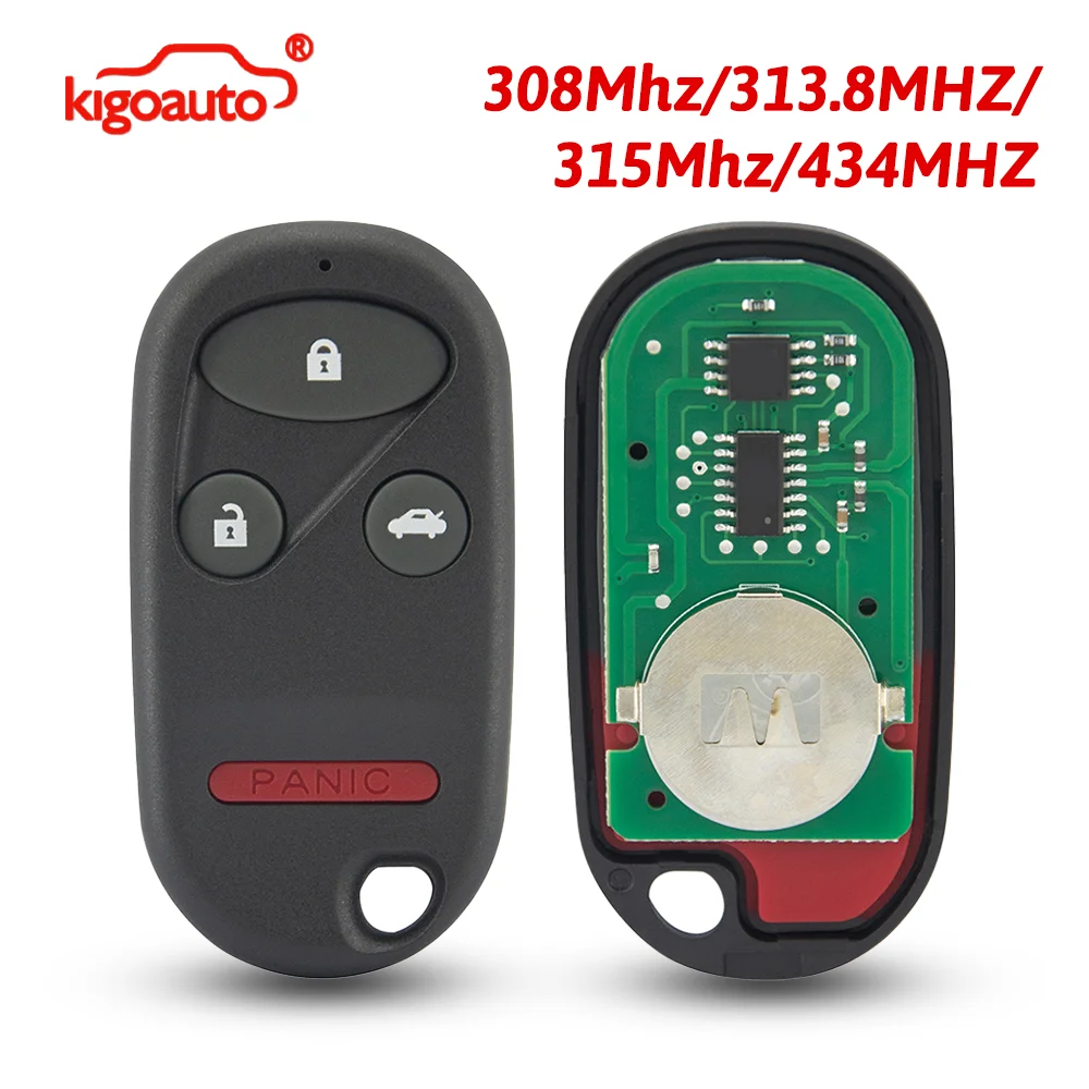 

kigoauto kigoauto Remote Key Fob 4 Button FCC OUCG8D-344H-A / NHVWB1U523 for Honda Accord CR-V Civic EX Pilot 1998-2004