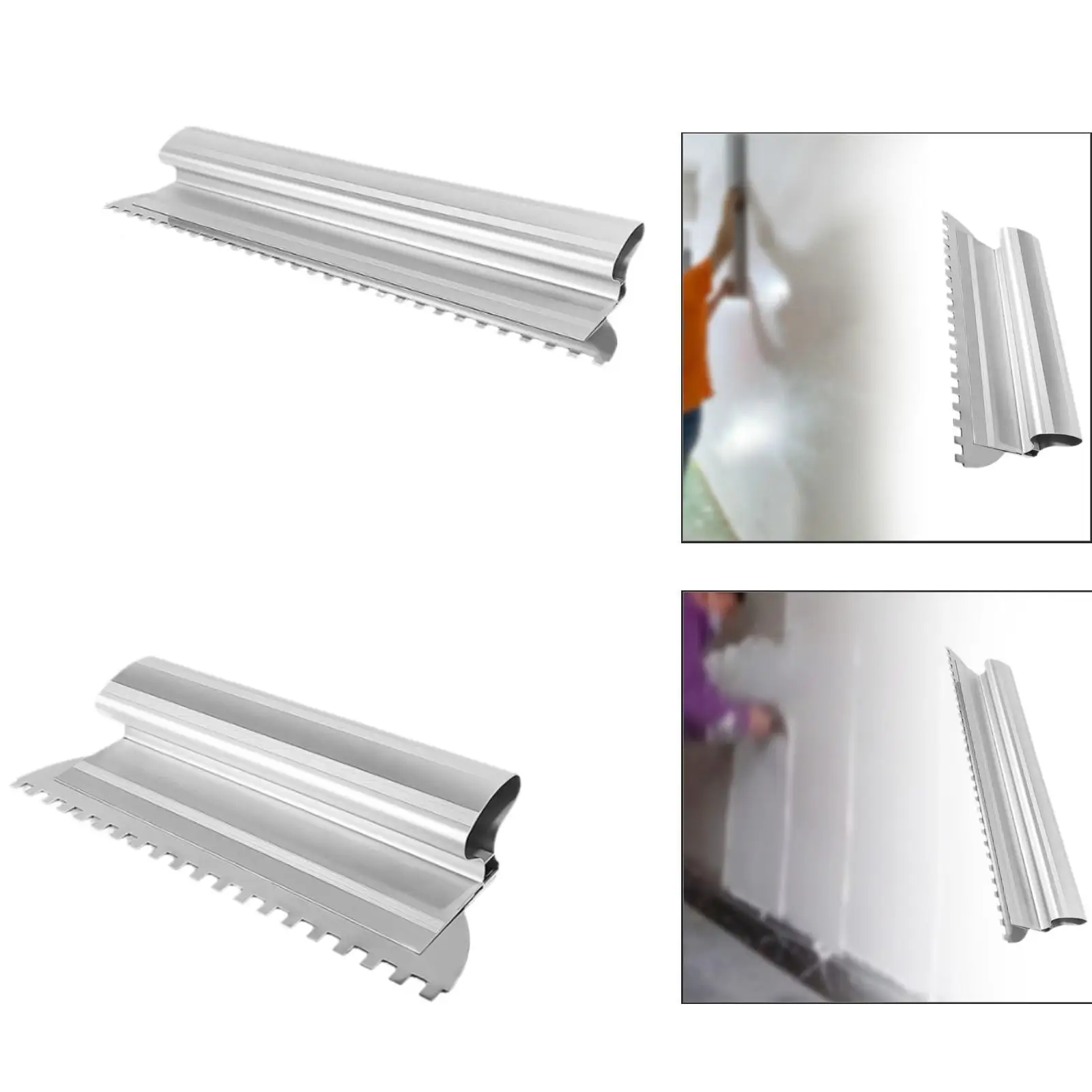Stainless Steel Tiling Trowel Portable Heavy Duty Multipurpose Building Tool for Large Tiles Flooring Spreading Smoothing Tiler