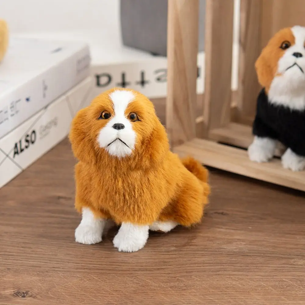 

Крушищая милая собака, плюшевая кукла, пушистая нежная имитация собаки, плюшевая игрушка, лабрадор, золотистый ретривер, овчарка, плюшевая подушка, детский подарок