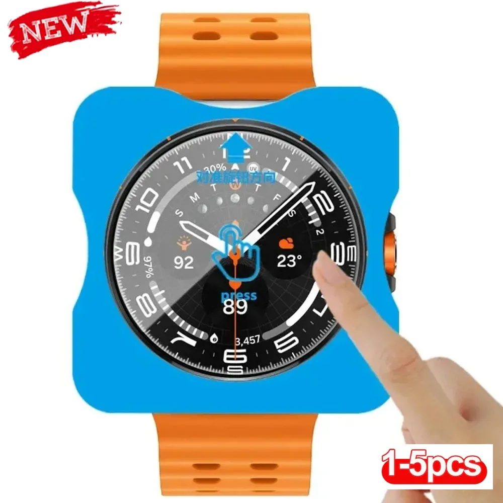 Tempered Glass Protectors For Samsung Galaxy Watch 8/7 40mm 44mm Watch 8 Classic 46mm Anti-scratch Screen Protector Glass Film