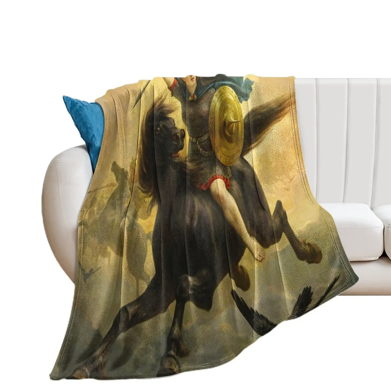 

The Valkyrie - Peter Nicolai Arbo Throw Blanket Comforter Sofas Blankets