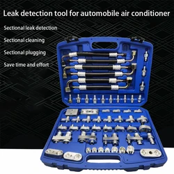 56 Piece Set Car Air Conditioner Leak Detection Connector Truck Excavator Auto Repair Tool Air Conditioner Leak Detector