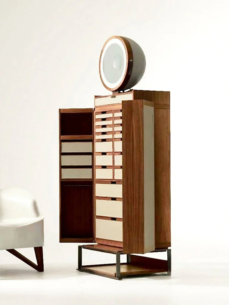 Italian light luxury solid wood jewelry cabinet