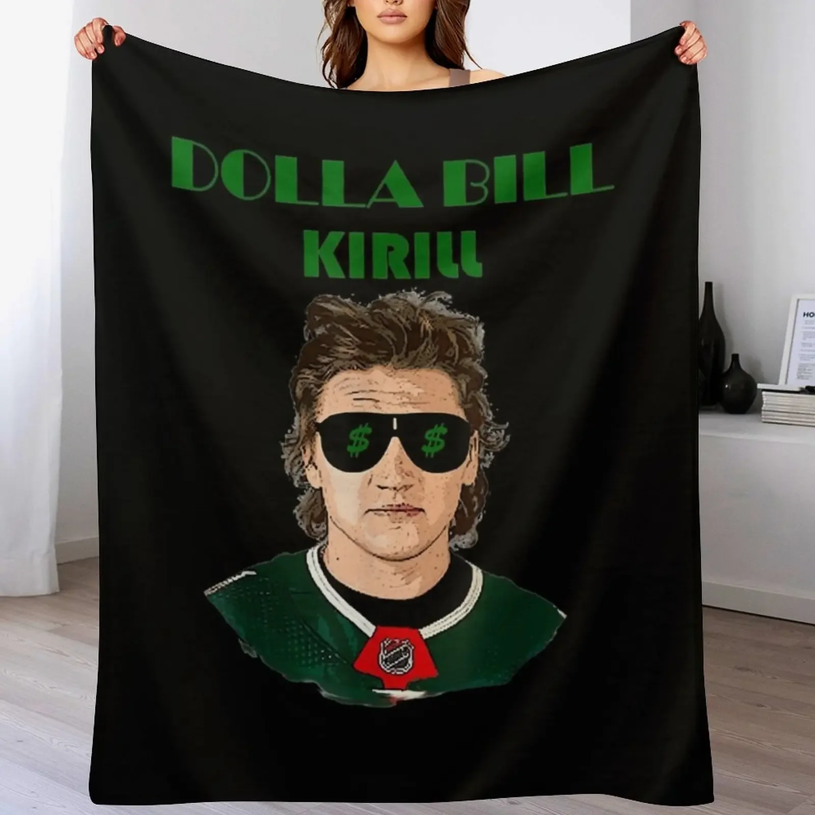

Dolla Bill Kirill, Kirill Kaprizov Throw Blanket Cozy Throw Blanket Birthday Gift for Him Her