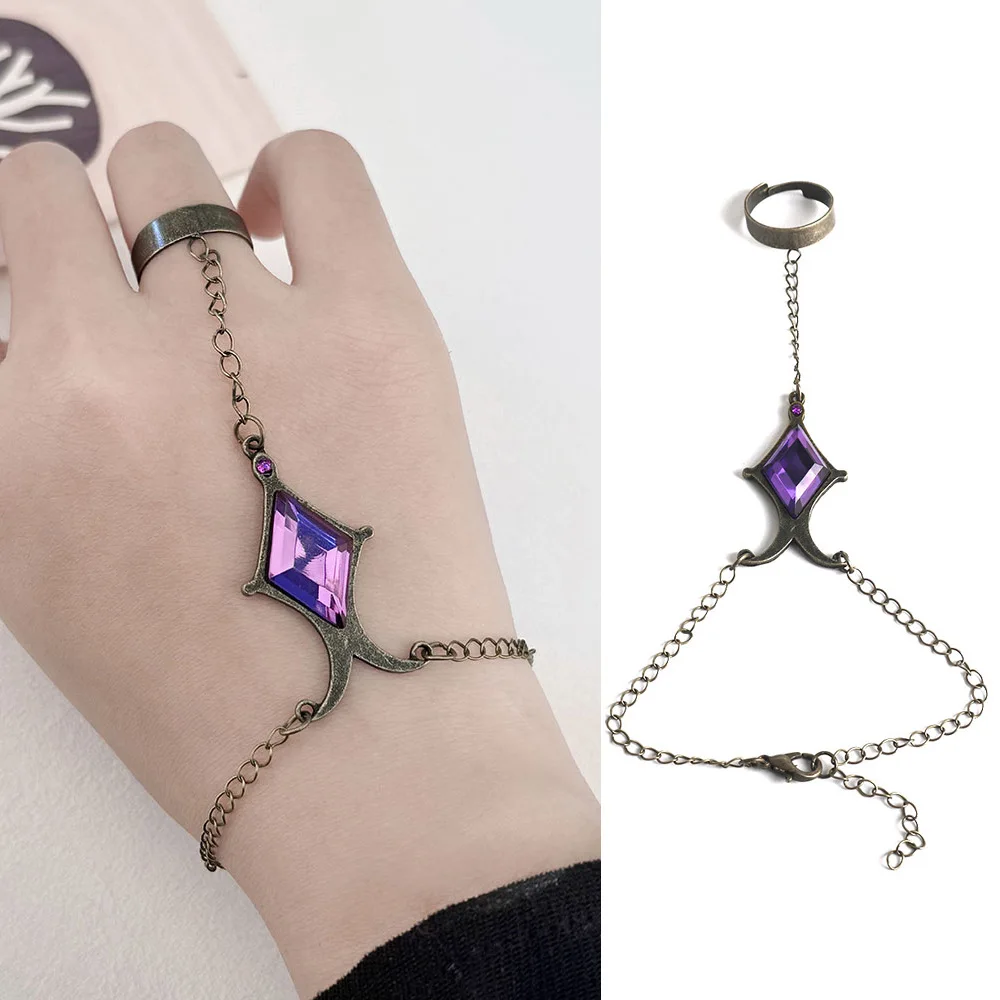 

Anime Magica Akemi Homura Cosplay Soul Gem Bracelet Props Hand Chain Jewelry Bracelets Accessories Ring Bracelet