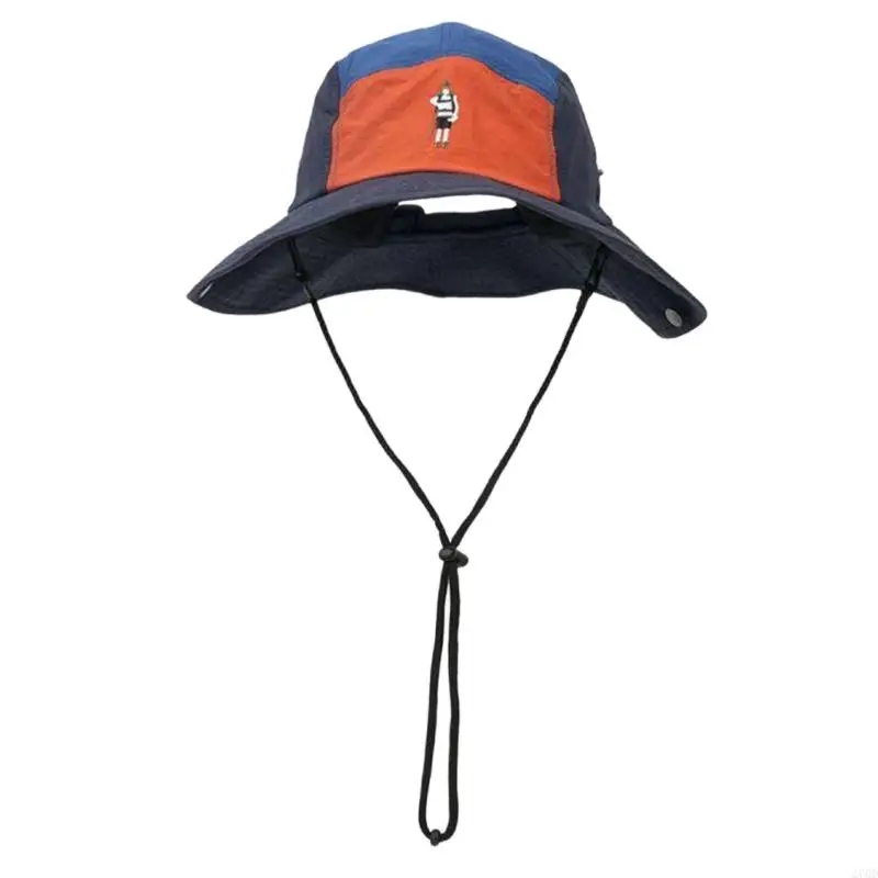 Quick Dry Sun Hat With Adjustable Size And Foldable Design Outdoor Caps Embroidered Beach Hat For Outdoor Activities