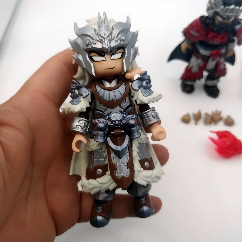 New Genuine Blokees Action Figure Herospire Armor Version Ma Chao Zhang Fei Creative Joint Movable Model Desktop Toys Gift