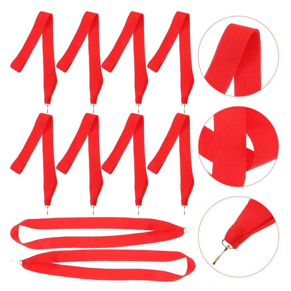 

15Pcs Medal Ribbon Lanyards Polyester Long-Lasting Sports Meeting Neck Straps Competition Award Ribbon Holder Metal Lanyard