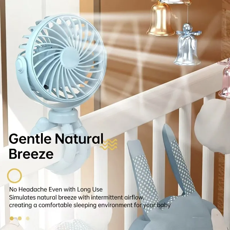 

New Octopus Fan, Foldable Portable Mini Electric Fan for Stroller, Desktop, Handheld, Ideal for Students & Home Use