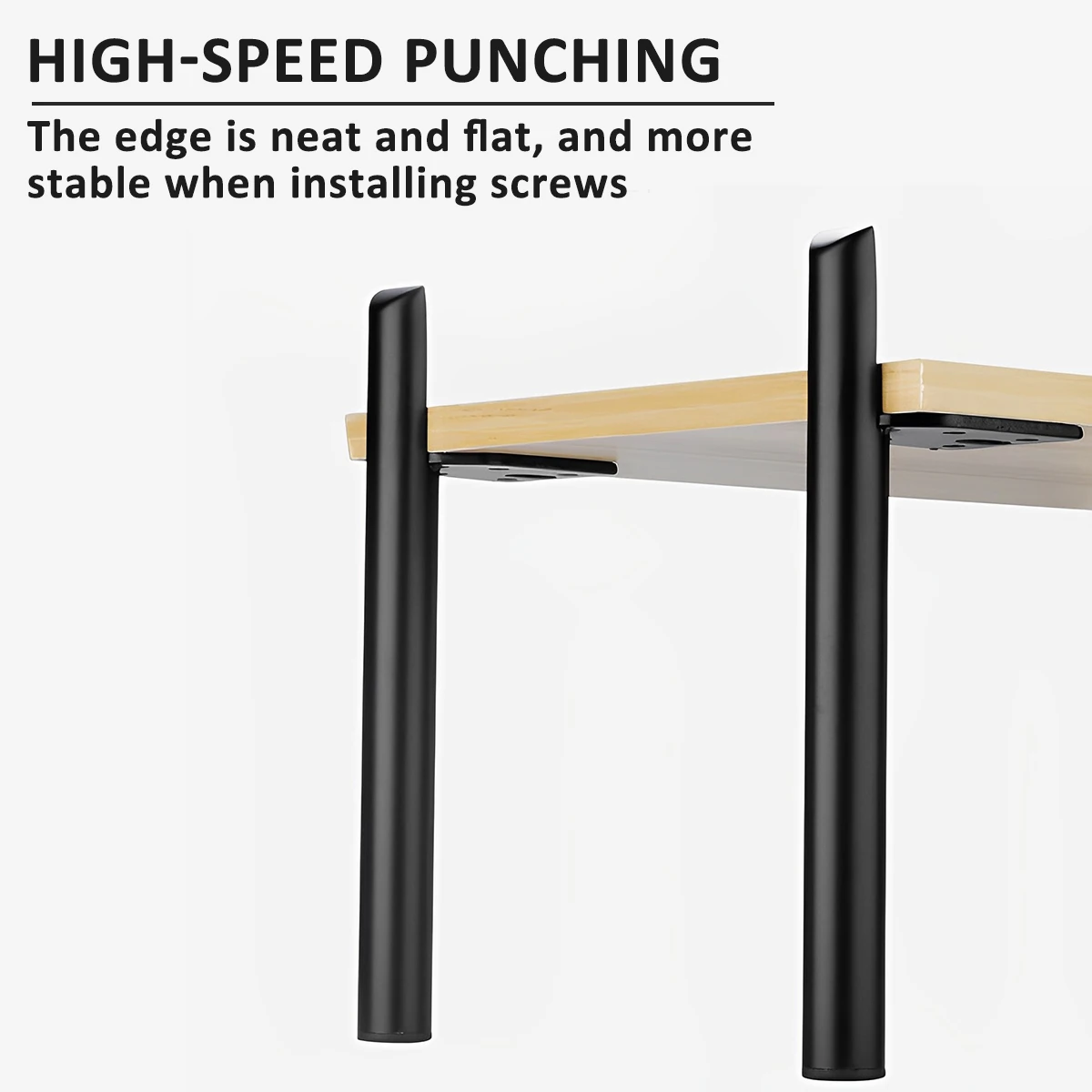 4Pcs Metal Furniture Legs Sofa Replacement Feet w/ Silicone Pads Modern Style Furniture Legs Side Mounted Furniture Support Legs