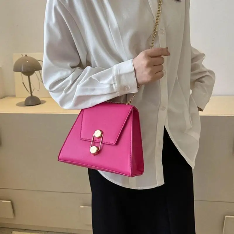 

2023 PU Bag Сплошное цвет мешок для мешки с мешкой для сети.