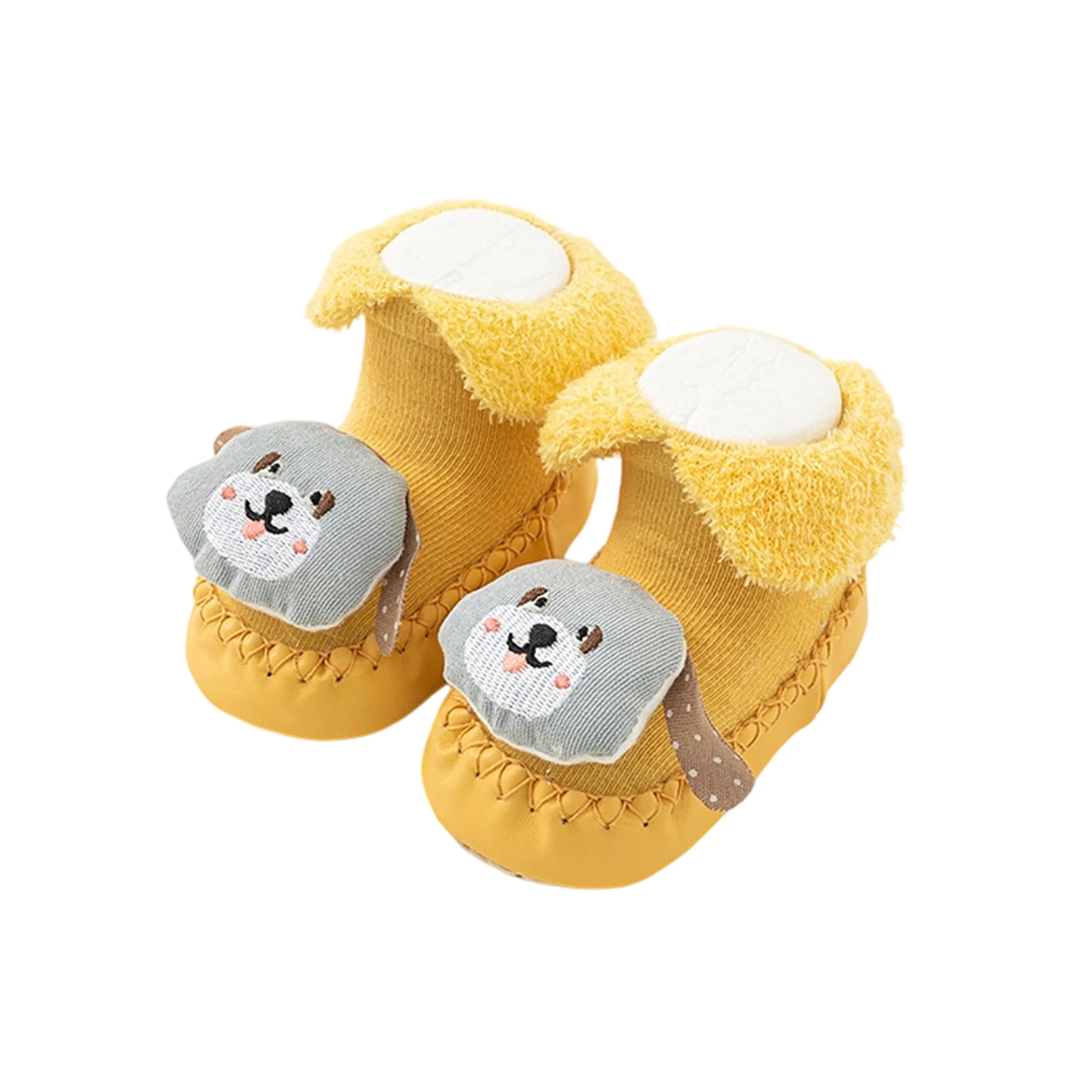 

Baby Socks with Grippers Soft Cute Cartoon Animal Design Infant Non Slip Socks for Indoor