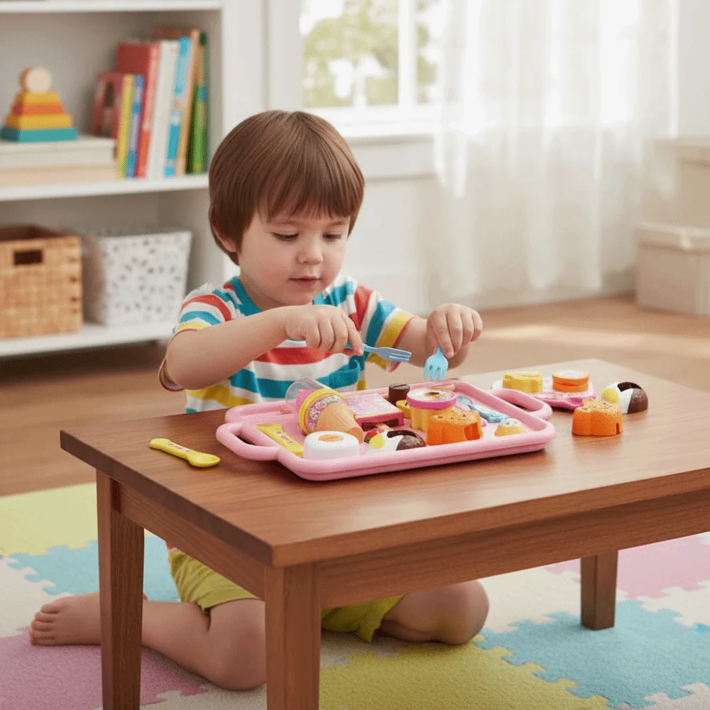 

Little BearShape Pudding Feeding Set Pretend Play Early Education Lunch Box Pudding Simulation Model Role Play Play House