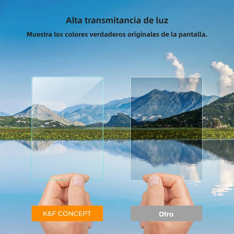 K&F CONCEPT para Sony A7M5 A7R5 Paquete de 3 Protectores de Pantalla para Cámara Vidrio Templado 9H Resistente a Rayones Sin Burbujas Cubierta para Zapata 3