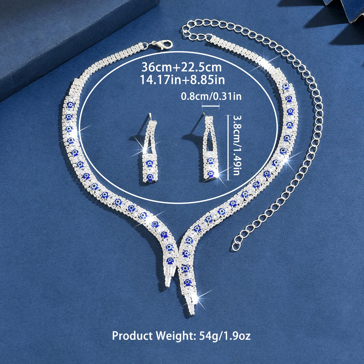 مجموعة أقراط على شكل قلادة طويلة من المجوهرات الأوروبية الشهيرة مع مزاج متعدد الاستخدامات ومجوهرات زفاف عصرية #2