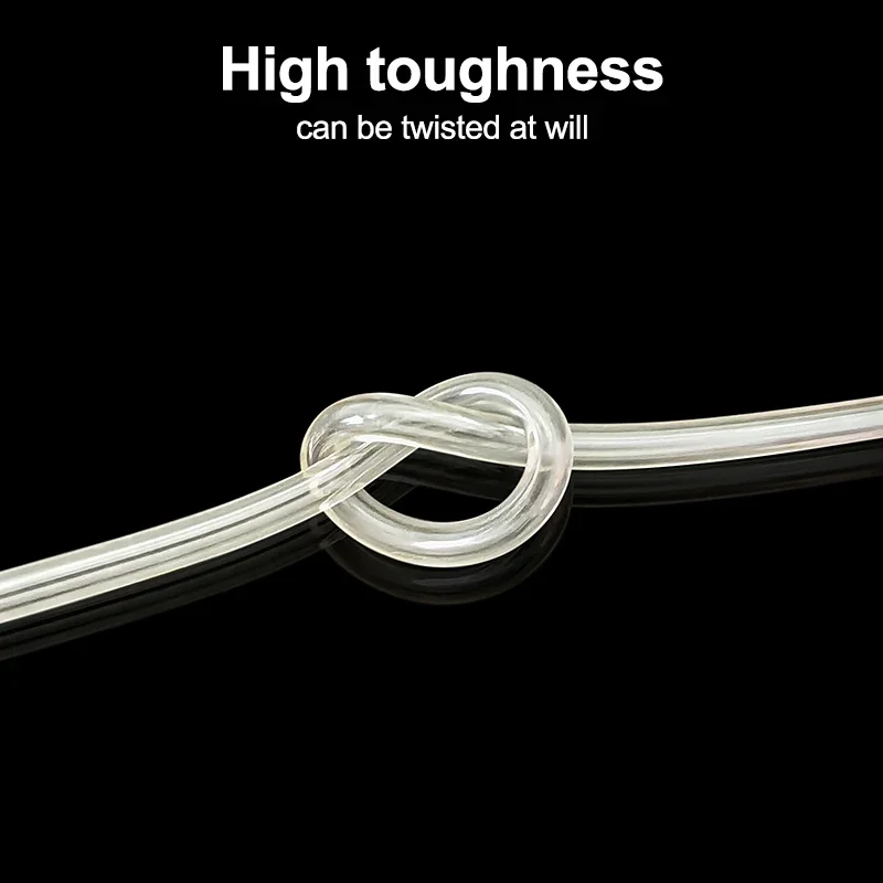 PVC Transparent Capillary Tube Small Plastic Hose with Anti - Bending and Anti - Tearing, Inner Diameter 0.5/0.8/1/1.2/1.5/2/3mm