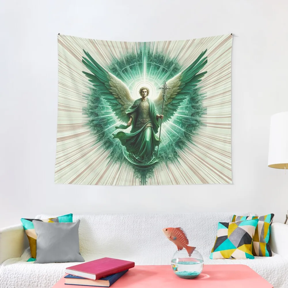 Saint Raphael Archangel - Angel of Healing - Christmas gift Tapestry Decorative Wall Wallpapers Home Decor Tapestry