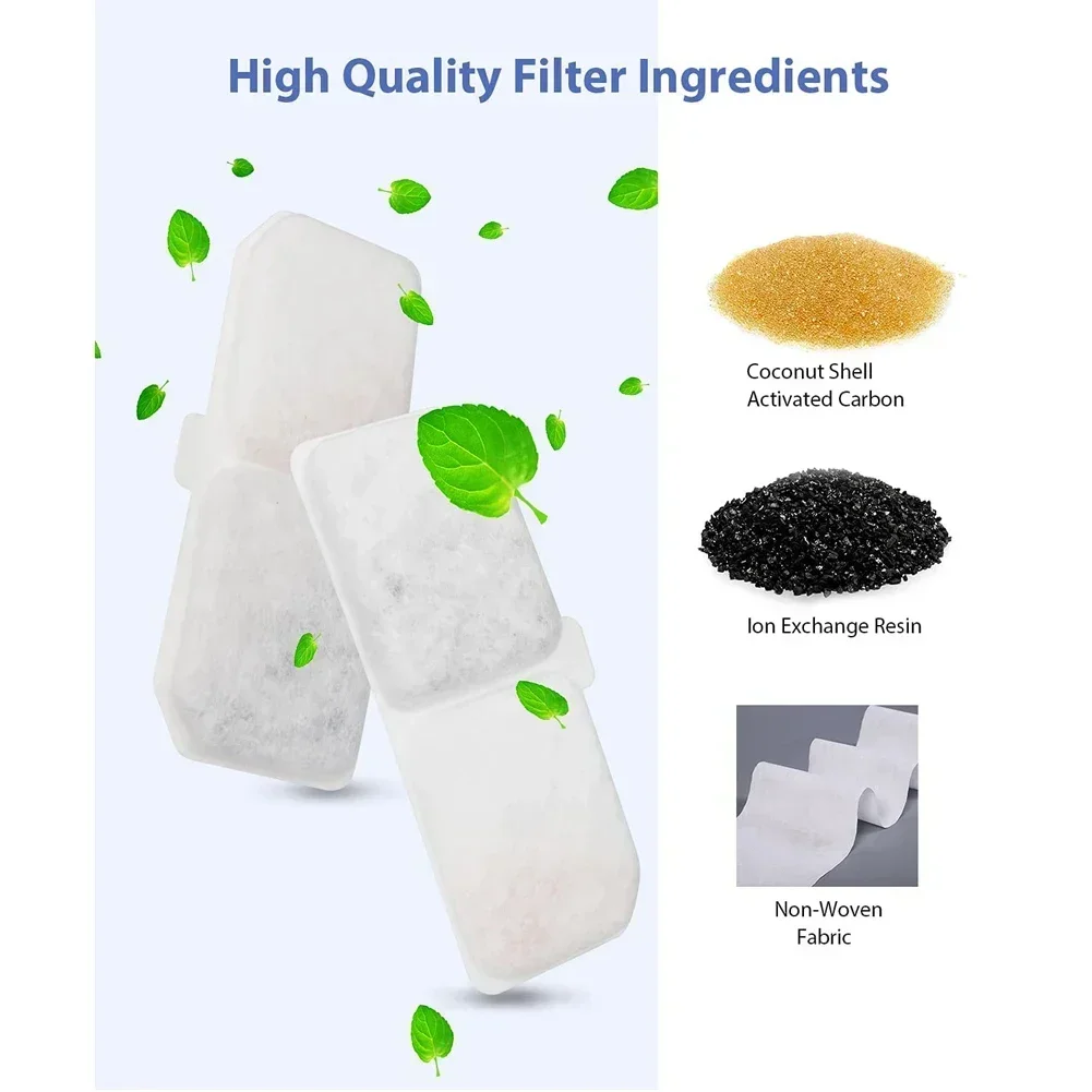 Cat Water Fountain Filter Professional Pet Fountain Replacement Activated Carbon Filters Accessories Cat Drinking Filters