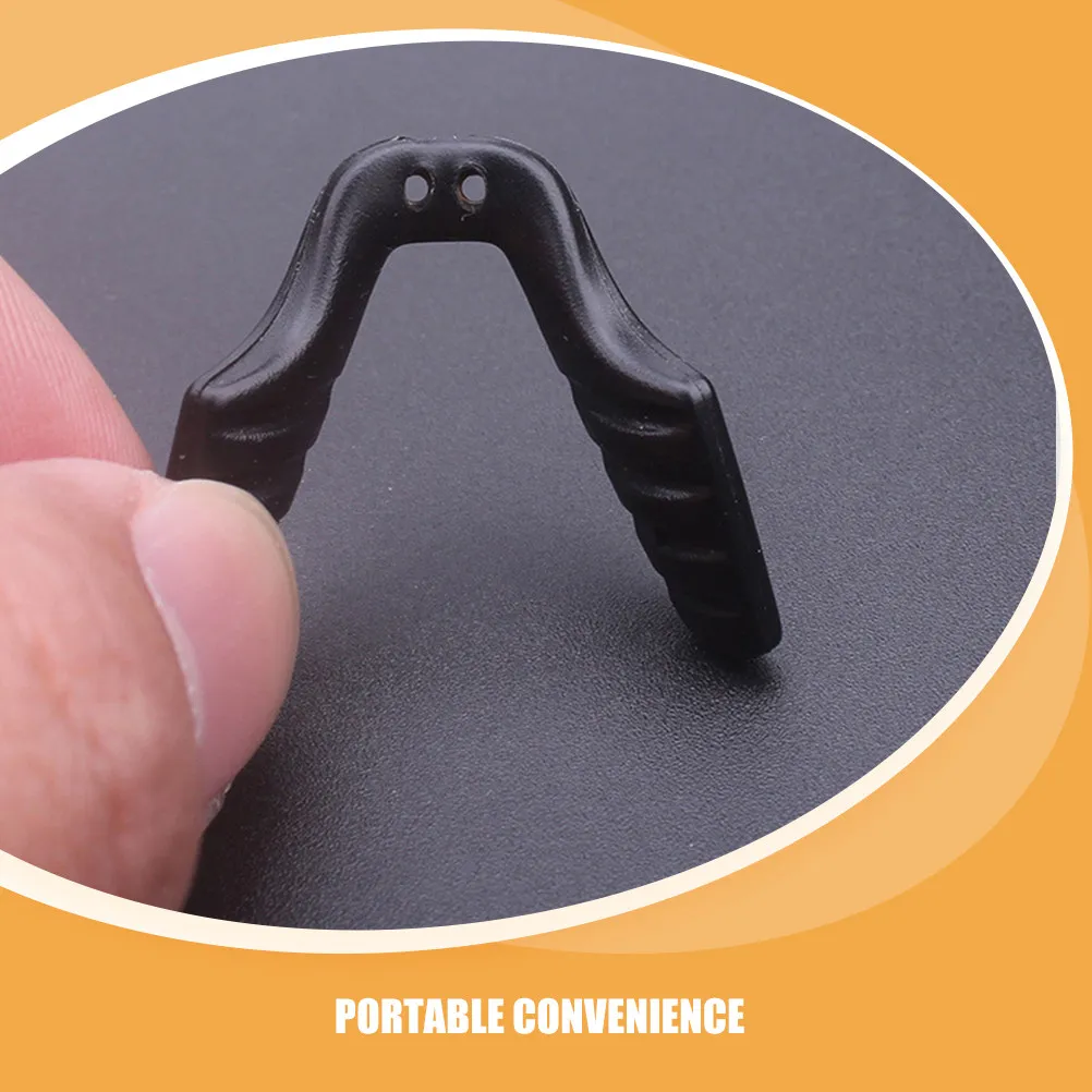 6Pcs Integrated Nose Pads for Sports Cycling Glasses Dual Hole Anti Slip Soft Rubber Comfort Fit Sunglasses Eyeglass Nose Pad