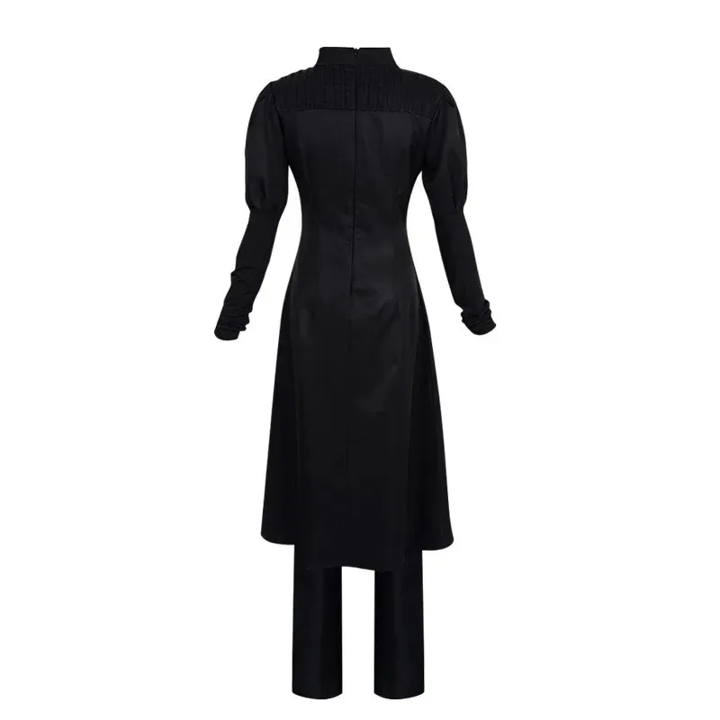 Anime Mei Mei Cosplay Costume Wig Lady Black Cool Uniforms Suit for Halloween Party Wig Braid Dress Pants