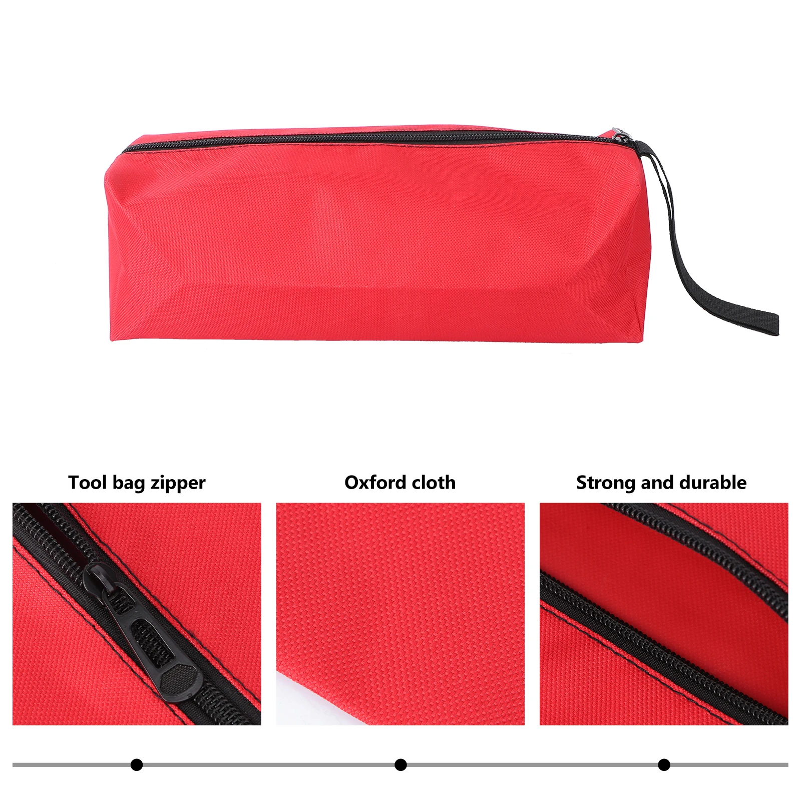 Waterproof Tool Pouch Storage Bag Oxford Cloth Large Capacity Toolkit Zipper Tools Bag Durable Multi-functional