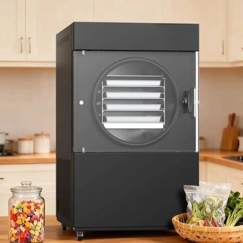 

Professional Commercial Automatic Stainless Steel Pump Wifi Control 4Kg 4-Tray Household Food Vacuum Freeze Dryer