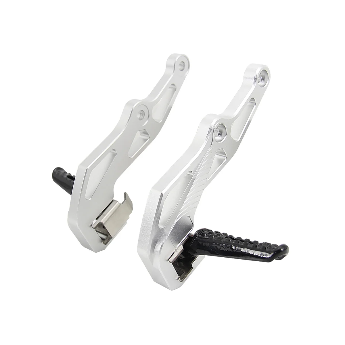 

Motorcycle Foot Pegs Pedals Footrest Kit for HONDA NC700D NC750D NC 700D 750D NC700 NC750 D Integra(Silver)