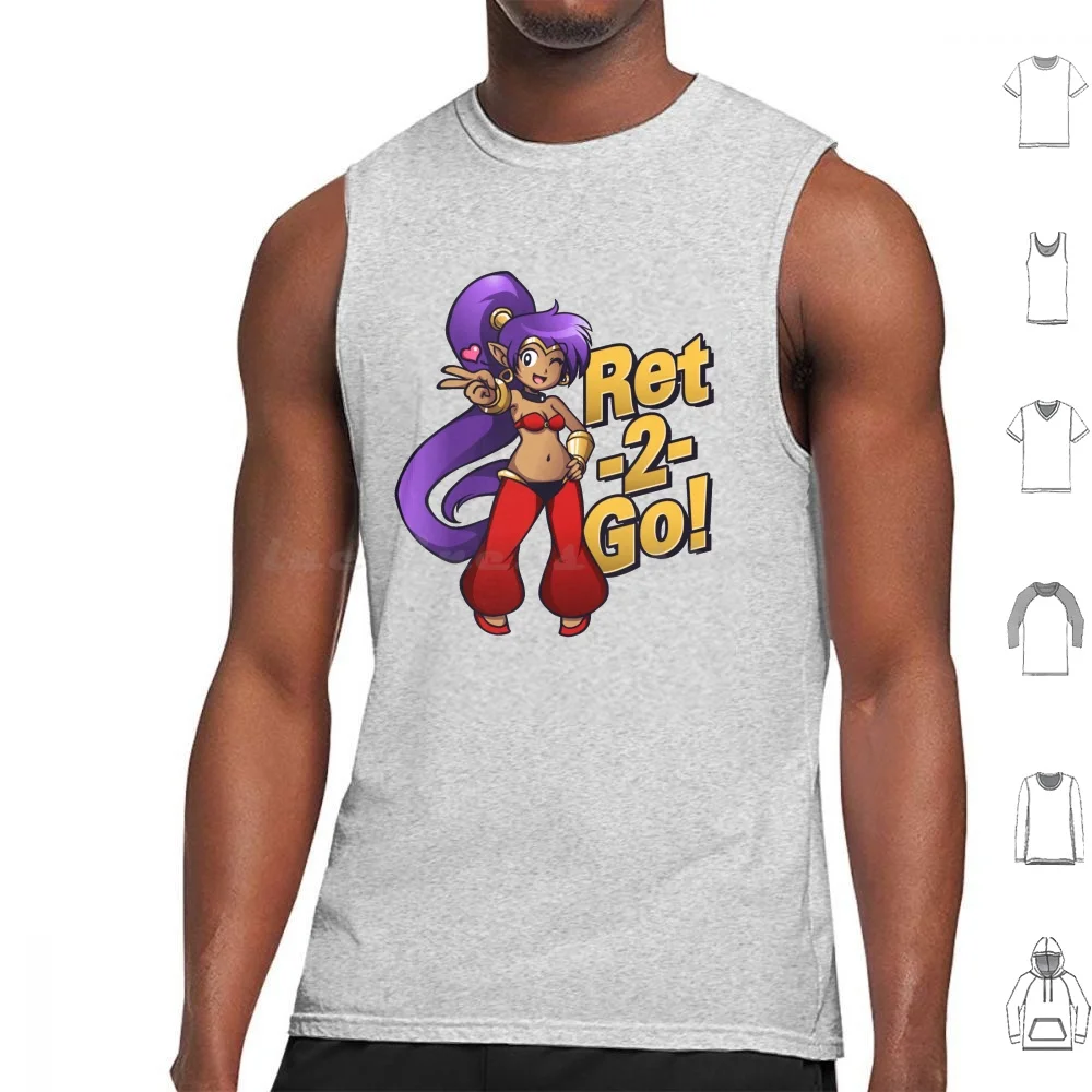 Ret-2-Go! Tank Tops Vest Sleeveless Shantae Riskys Revenge Shantae And The Pirates Curse Half Genie Hero Wayforward