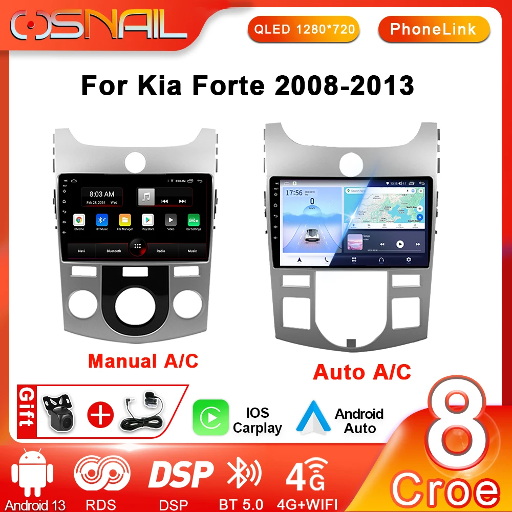 

2 din Android Auto For KIA CERATO K3 FORTE 2018 - 2021 Car Multimedia Video Player Radio 4G CarPlay GPS Stereo Screen Autoradio