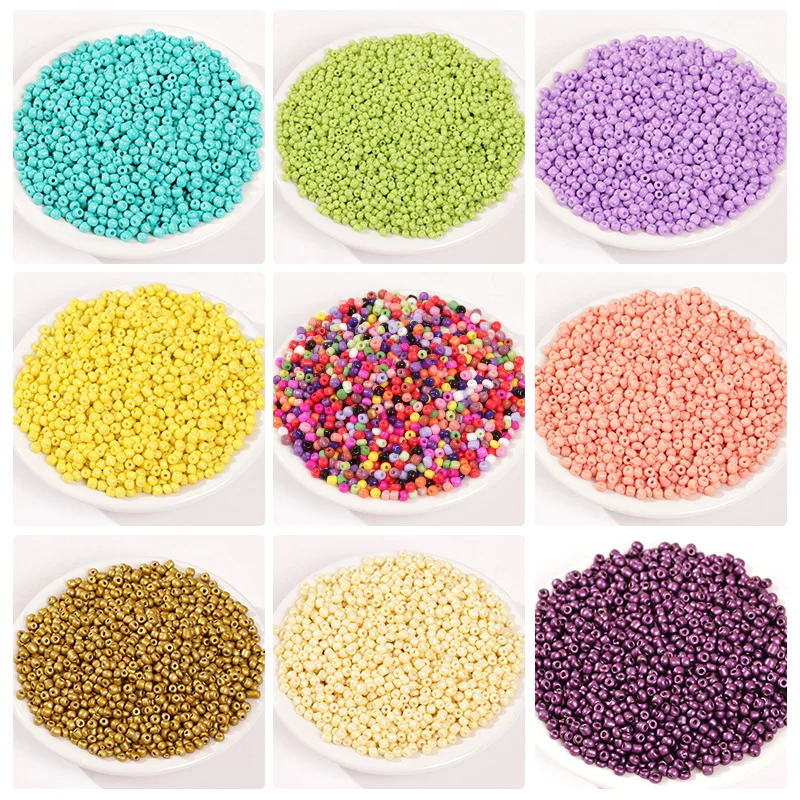 15g 2/3/4mm Effect of The Lacquer That Bake Charm Czech Glass Seed Beads DIY Bracelets Beads for Jewelry Making Accessories