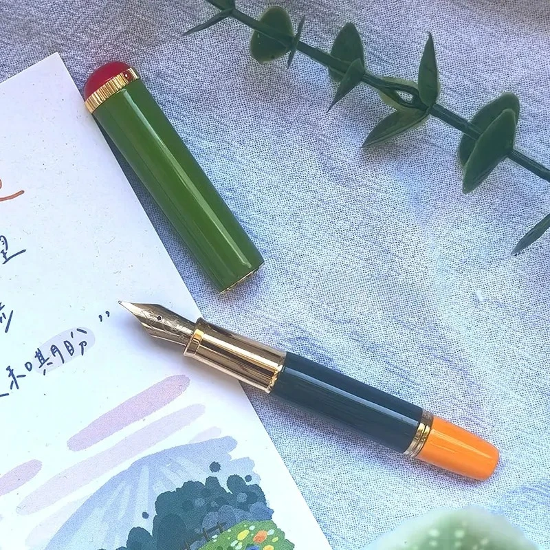 

Роман Hoohill Pico, изысканная красивая мини-милая короткая металлическая перьевая ручка EF/F/M, перо для письма, деловые канцелярские принадлежности, студенческий подарок