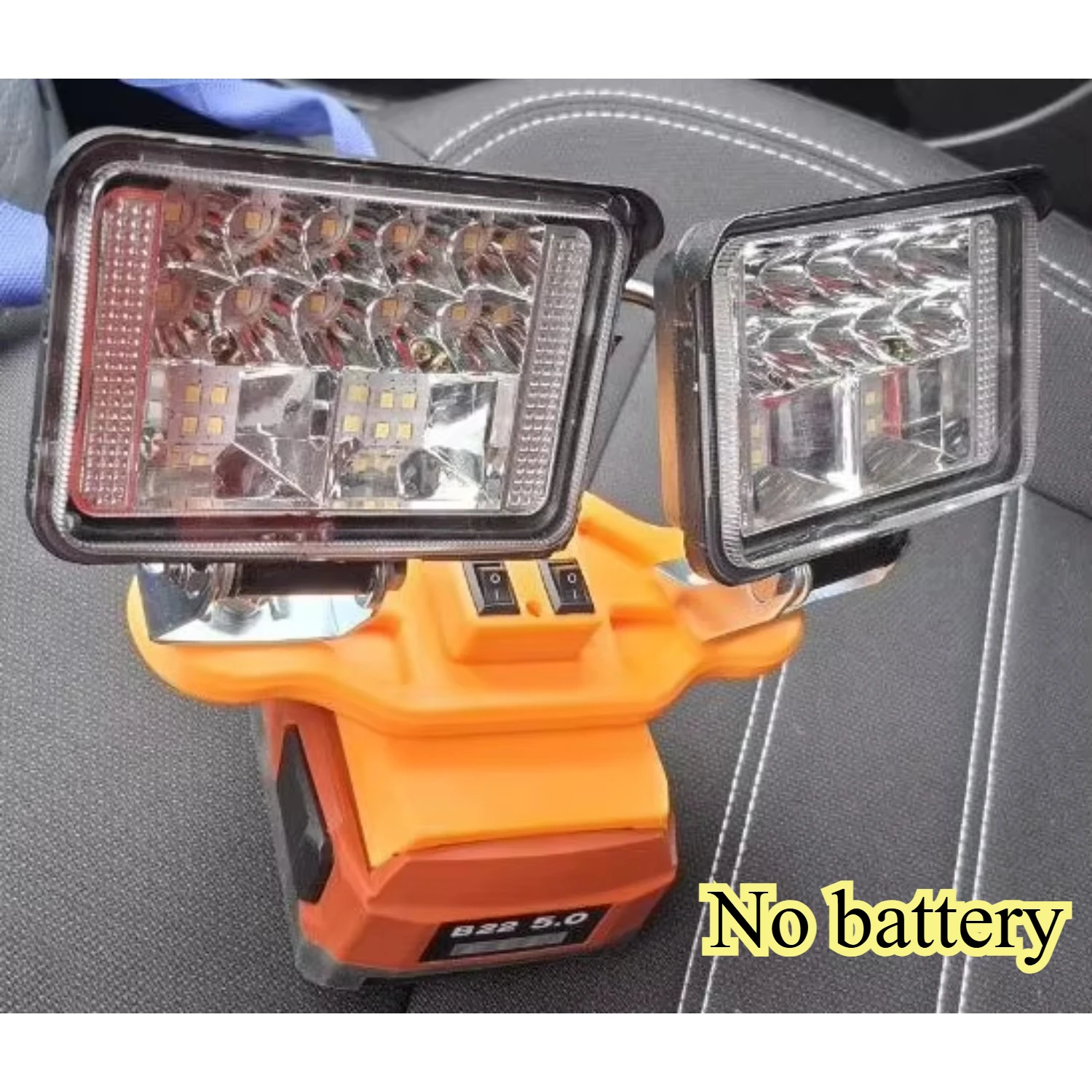 With USB Fast Charging Suitable for Hilti 22V B22 Lithium Battery Double Head Light Power 24W Outdoor Lighting Work Light