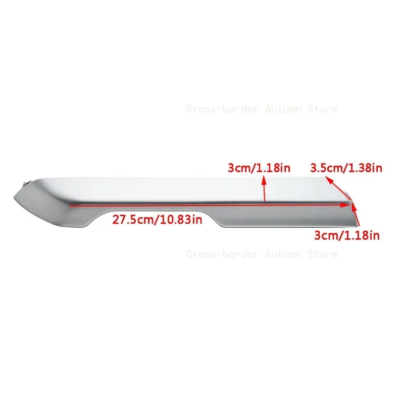 1 Pair New Car Seat Cushion Valance Chrome Cover Interior Mouldings for Land Rover Range Rover 2004-2012 All Models