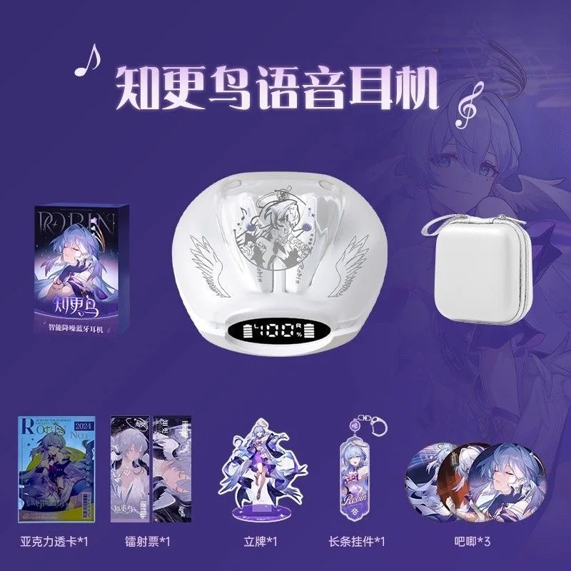 Robin Honkai：Star Rail Game Bluetooth Earphones Wireless in-ear Noise Reduction Long-lasting Battery Life Gaming Headset Gift view 3