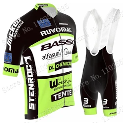 2023 Basso Team Flanders Cycling Jersey Set Short Sleeve Belgium Clothing Mens Road Bike Shirts Suit Bicycle Bib Shorts MTB Ropa