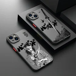 Japanese Bushido Spirit Miyamoto Musashi For iPhone Case 16 15 14 13 12 11 Pro XR XS Max 7 8 Plus Shockproof Phone Y2K Cover