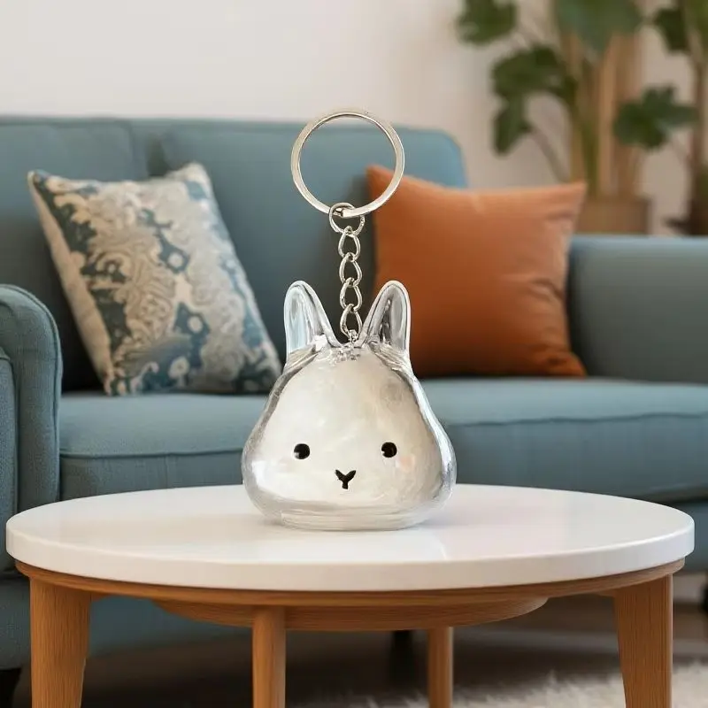 Pet Hair Keepsake Box Rabbit Hair Storage Box Pendant Keychain Pet Memorial Collection Box Bag Pendant DIY Decoration Gift