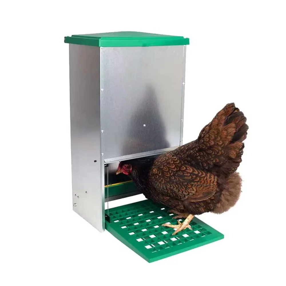 

Durable Rustproof Aluminium Automatic Treadle Chicken Feeder