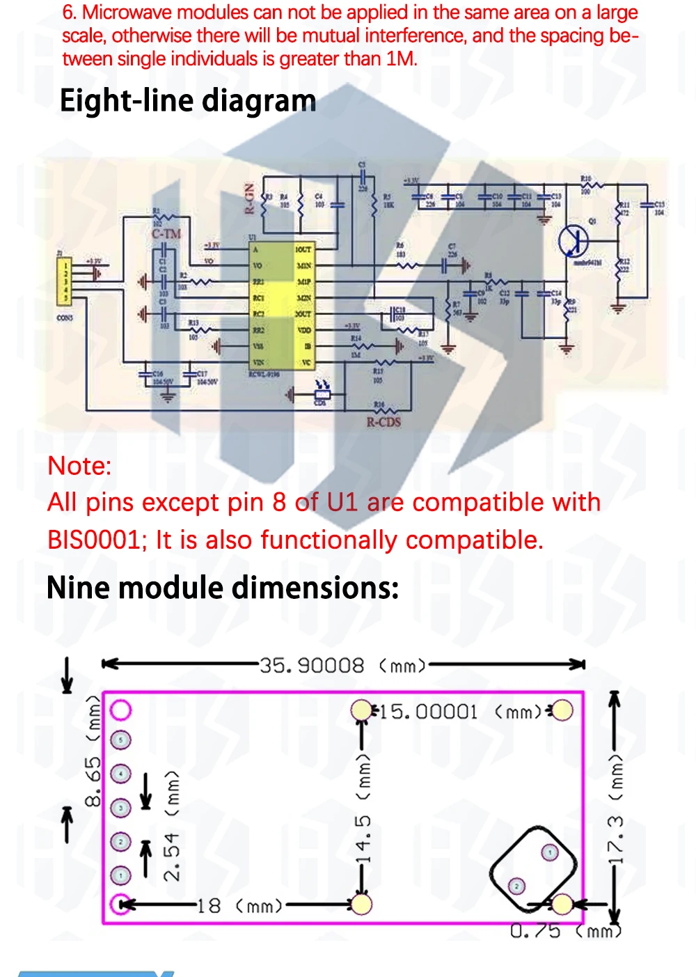 1 ~ 10PCS RCWL-0516 RCWL-0515 mikrowelle radar sensor modul Menschlichen körper induktion schalter modul Intelligente sensor – Detail 12