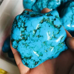 80-200g Natural turquoise mineral bare stone mineral crystal stone