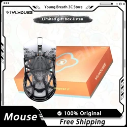 Wanling WLmouse Beast x Mouse Dual Mode Magnesium Alloy 8K PAW3395 Gaming Mouse Limited Gift Box Lightweight Pc Gamer Accessorie