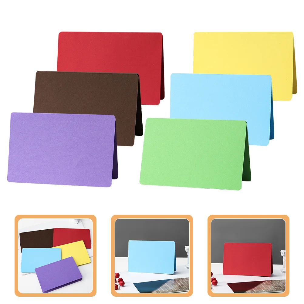 

30Pcs Blank Watercolor Greeting Cards Thickened Paper Multi Function DIY Note Cards Small Convenient Portable Message