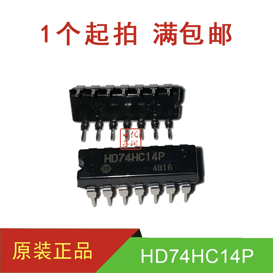 10pcs/HD74HC14P SN74HC14N 74HC14 【 Original genuine HIT 】 DIP-14 direct insertion high-speed CMOS