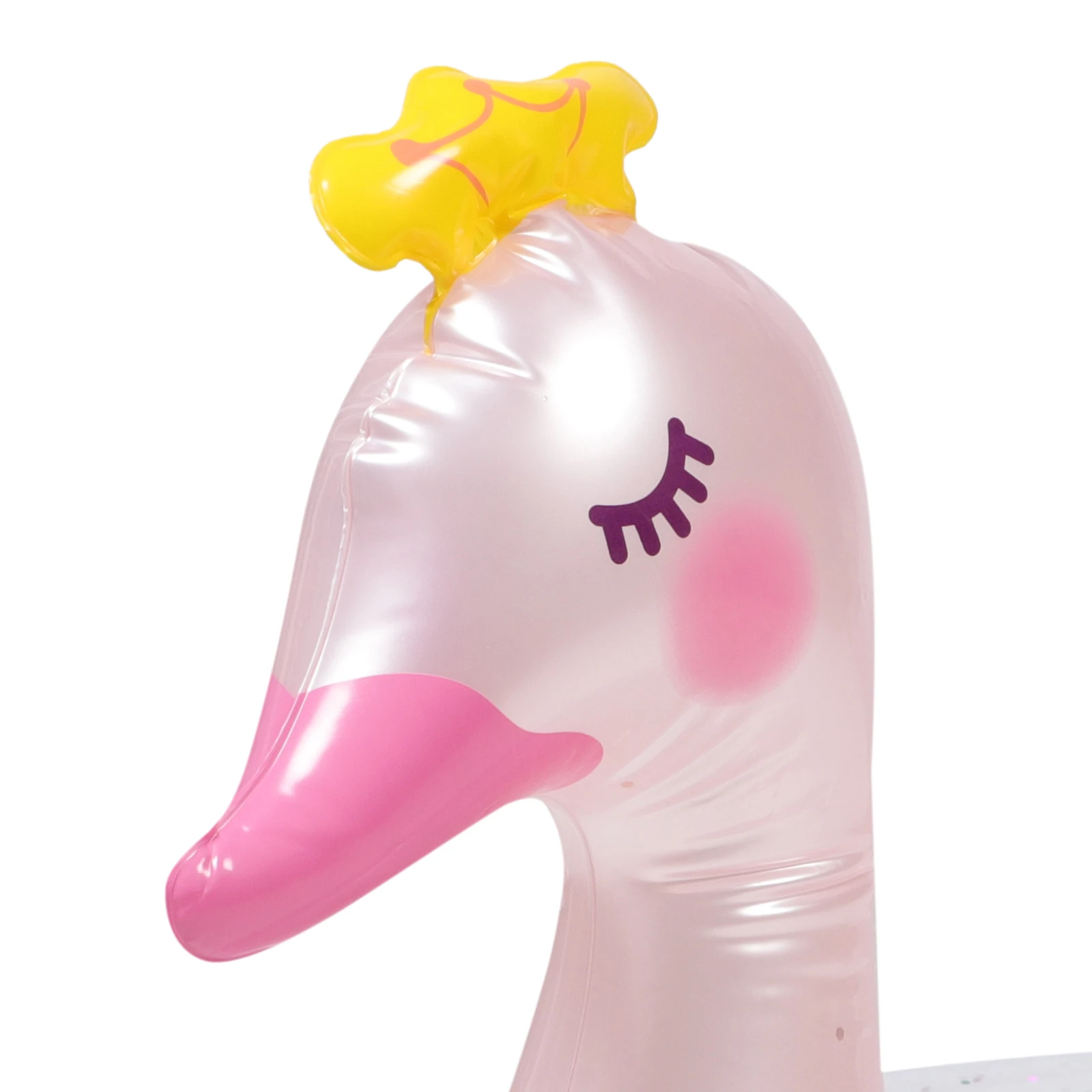 

Portable Swim Ring Swan Children's Swimming Tube for Kids Crown Summer Accessory