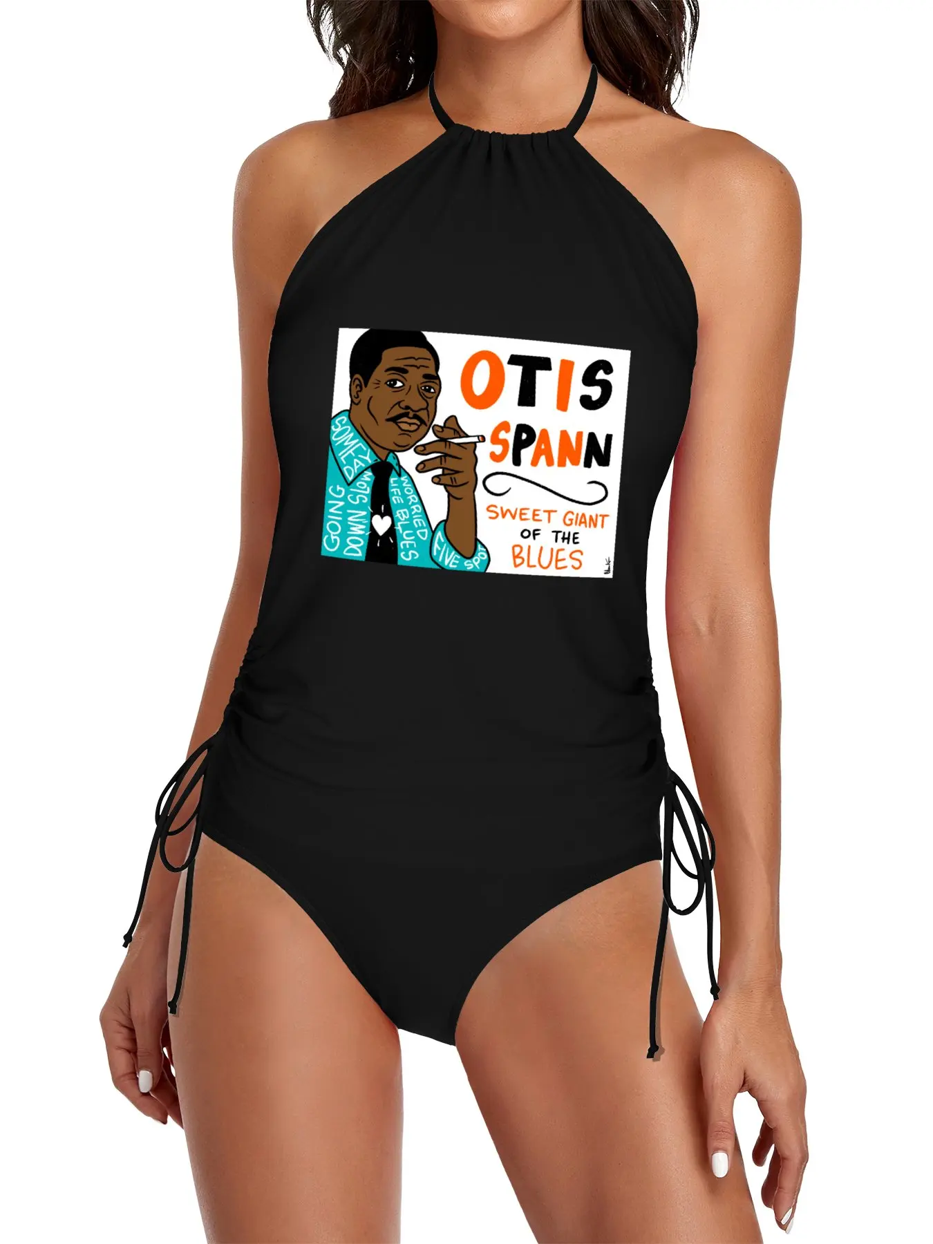

Otis Spann Blues Folk Art Split Swimsuit Set Women beachwear Summer set woman whole woman swimsuit Women's summer tunic
