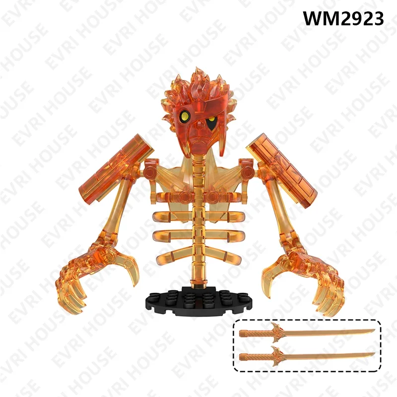 애니메이션 미니 액션 피규어 벽돌 빌딩 블록 인형 만화 조립 어린이를위한 조립 장난감 WM6208