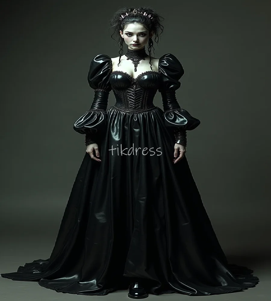 

Винтажное черное средневековое платье для выпускного вечера с длинным рукавом, готическое вечернее платье вампира в стиле Ренессанс, Хэллоуин, вечернее платье по индивидуальному заказу