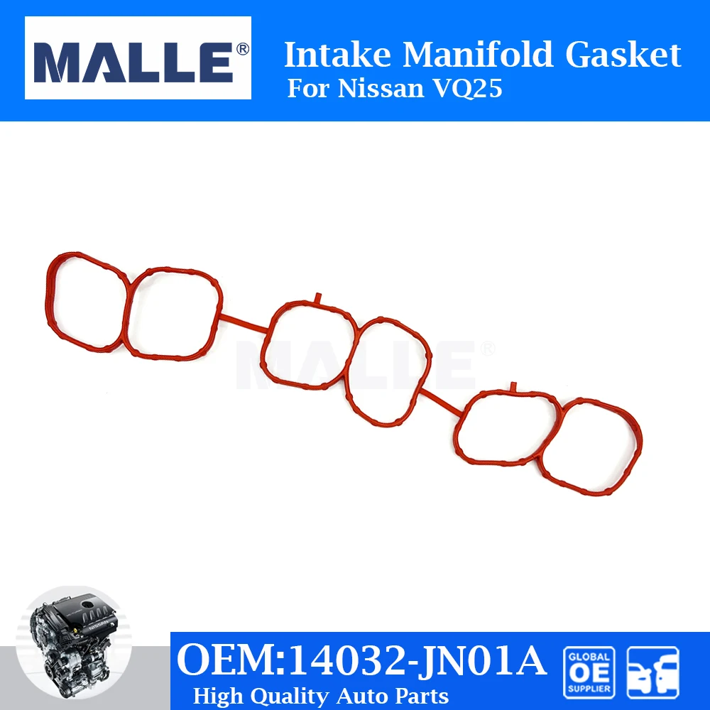 

Engine Rear Intake Manifold Gasket Set For Nissan VQ25 Teana 2.5 VQ25DE Auto Parts Car Accessories 14032-JN01A Backseat Gasket