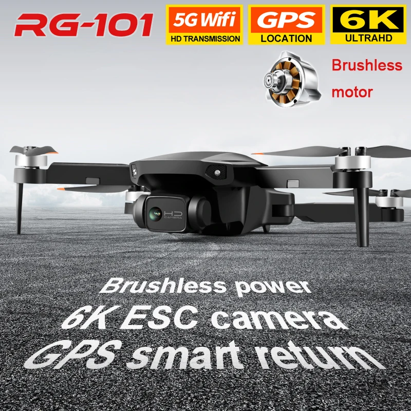 

RG101 mini drone 6k Professional 3km with HD camera brushless motor GPS Quadcopter with camera fpv drone free shipping