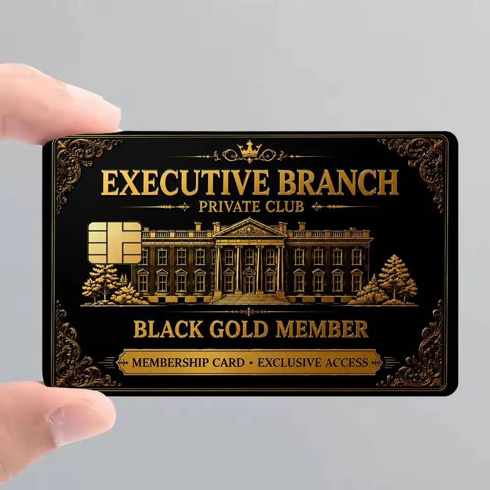 Black Gold Member VIP Bank Credit Cards Bus Pass Stickers Cool Decoration Waterproof 4PCS Card view 3